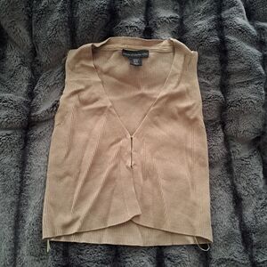 House of Harlow 1960 Tan Sleeveless Blouse